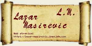 Lazar Maširević vizit kartica